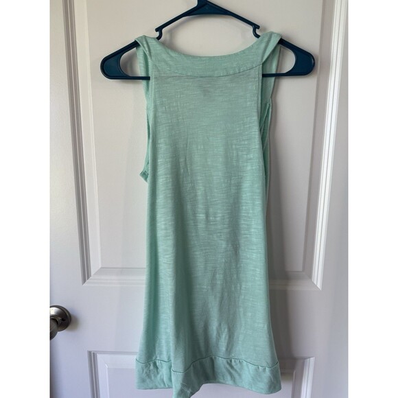Y2K Vanity Mint Green Wrap Blouse Medium Sleeveless M Top Shirt - Picture 5 of 9